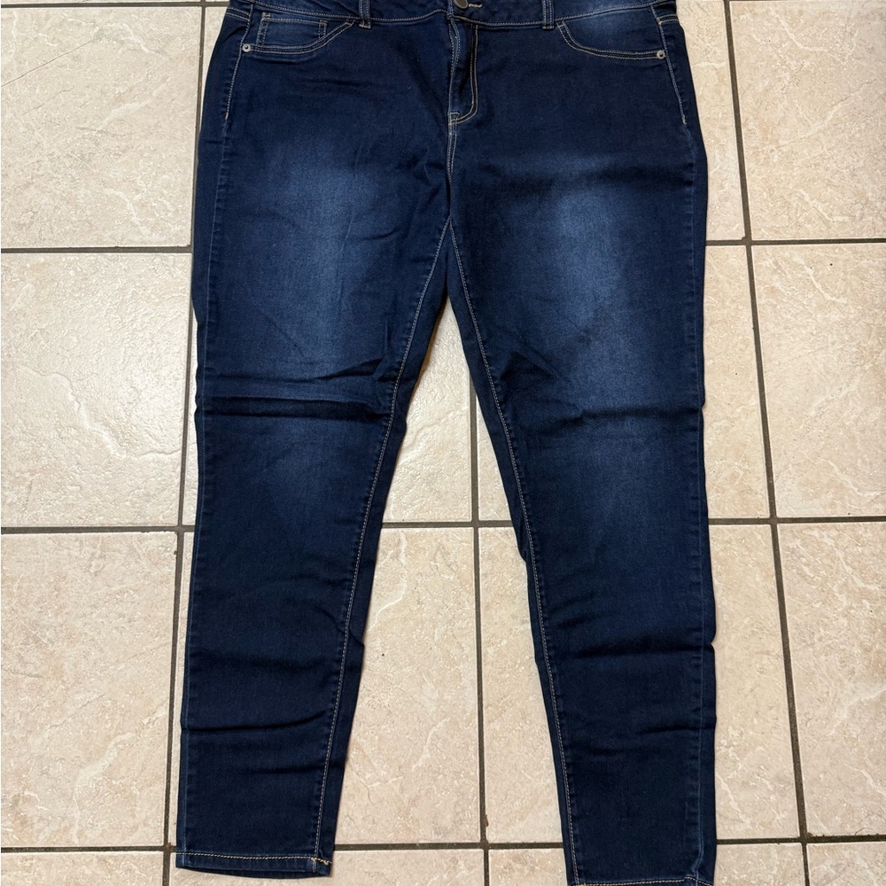 Lane Bryant Women’s Size 20 Dark Wash Denim Skinny High Rise